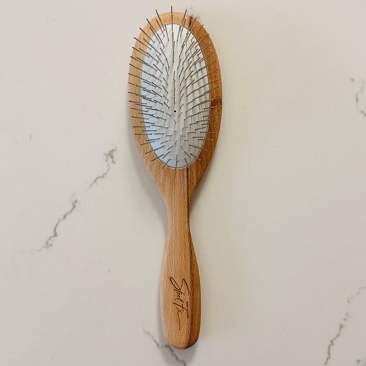 Small Oval Beech Wood Brush